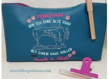 Stickdatei - Spruch Hunde und Stoffe